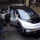 An FF 91 prototype at the company’s CES display stand earlier this month. Photo Credit: Raphael Orlove